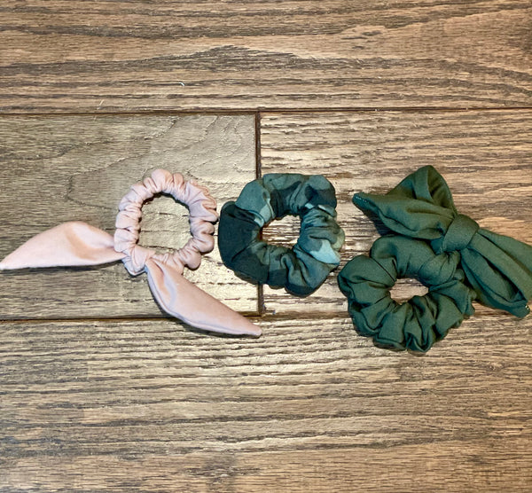 Camo Mini-Scrunchie Set – The Attic Room